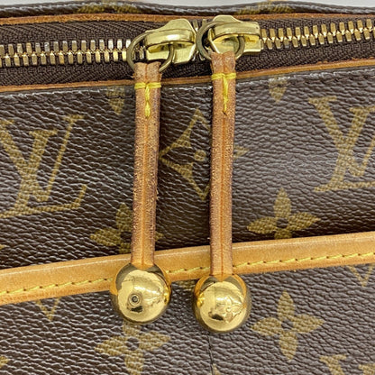 Louis Vuitton Monogram Popincourron Shoulder Bag M40008 Brown