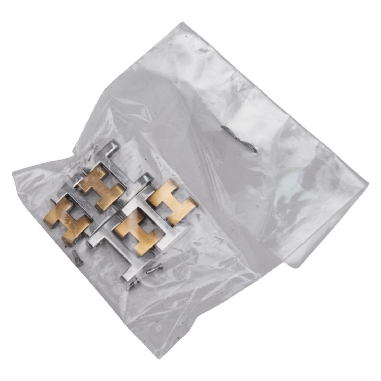 Herms Cloiseur Watch Cr1.220 Quartz Gold Dial Stainless Steel Plated