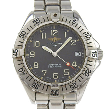 Breitling Colt Watch A17035 Stainless Steel Automatic Analog Display Black Dial