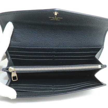 Louis Vuitton Portefeuille Sarah Long Wallet In Monogram Empreinte Noir