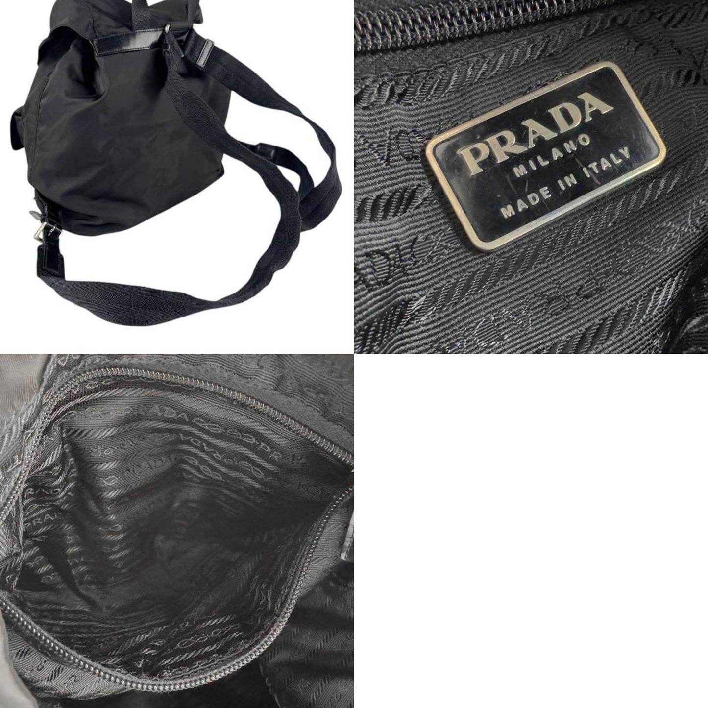 Prada Prada Backpack In Black Nylon