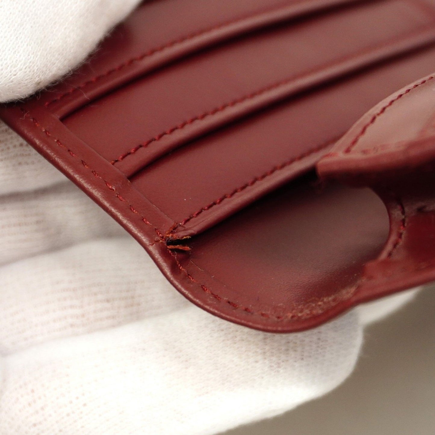 Cartier Must Long Wallet Leather Bordeaux