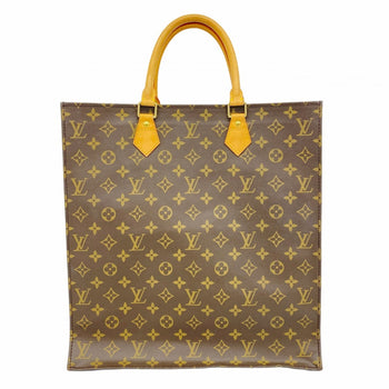 Louis Vuitton Monogram Sac Plat Tote Bag M51140 Brown