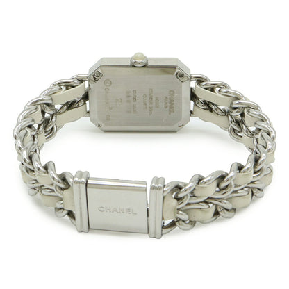 Chanel Premiere White Shell Dial Large Stainless Steel Leather