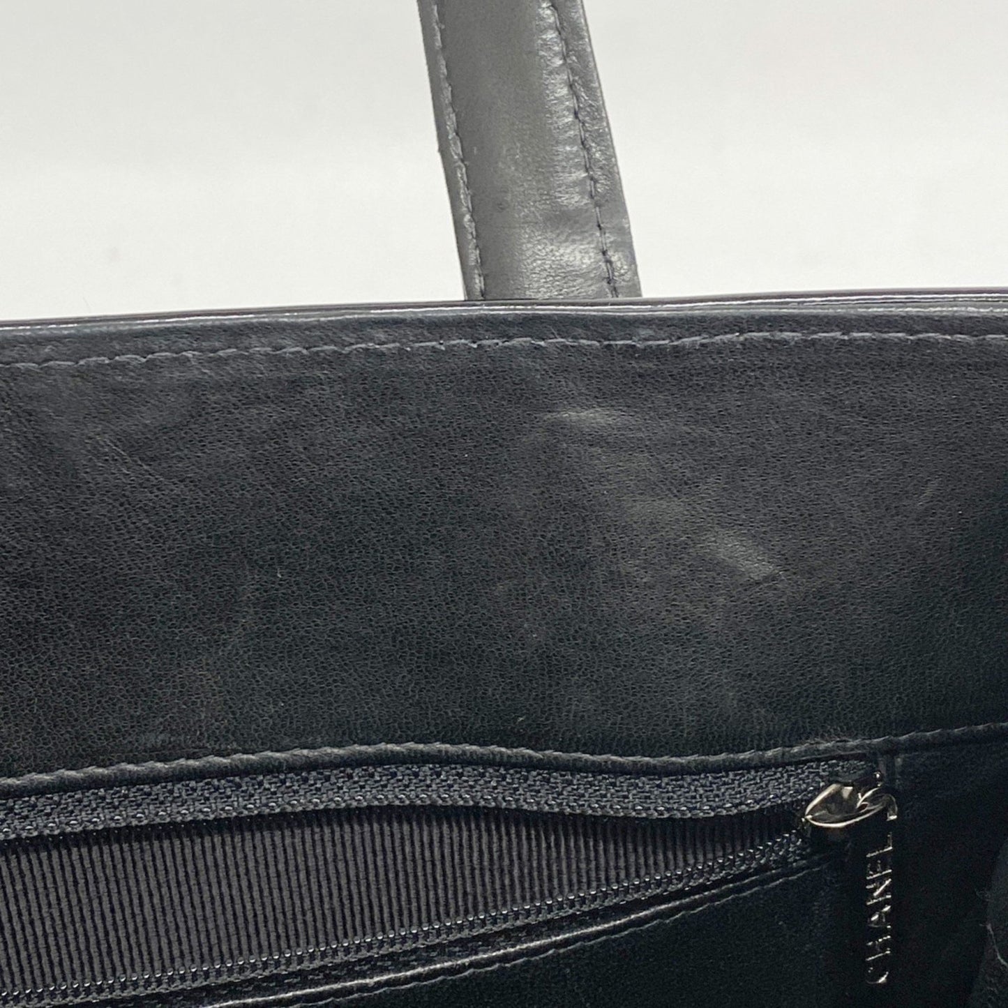 Chanel Chocolate Bar Tote Bag In Patent Leather