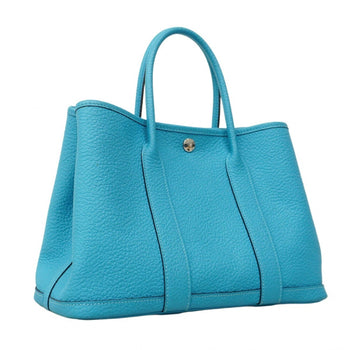 Hermes Herms Garden Tpm Country Blue Noir Tote Bag