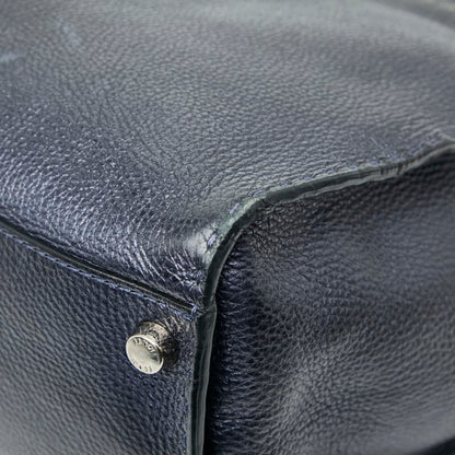 Fendi Selleria Peekaboo Fit Bugseye Monster Business Bag Shoulder 2-Way Navy Leather