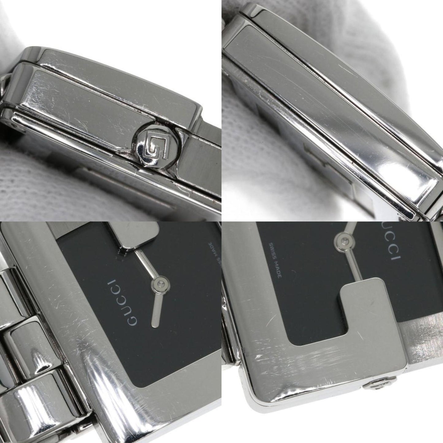 Gucci 3600J G Square Face Watch In Stainless Steel/Ss