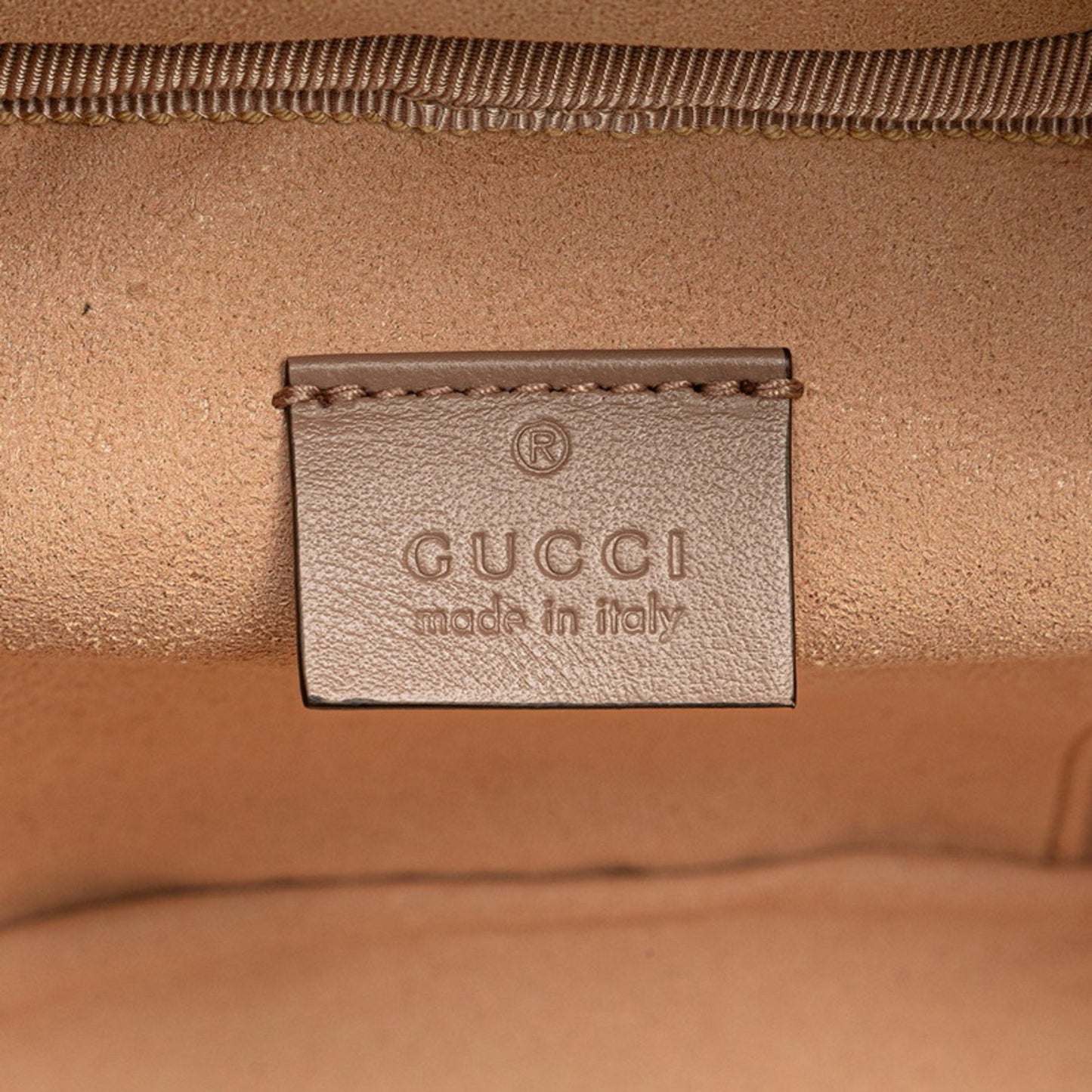 Gucci Gg Marmont Vanity Backpack 598594 Pink Beige Leather