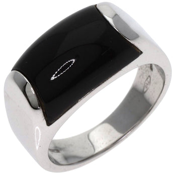 Bvlgari Tronchetto Onyx Ring In 18K White Gold
