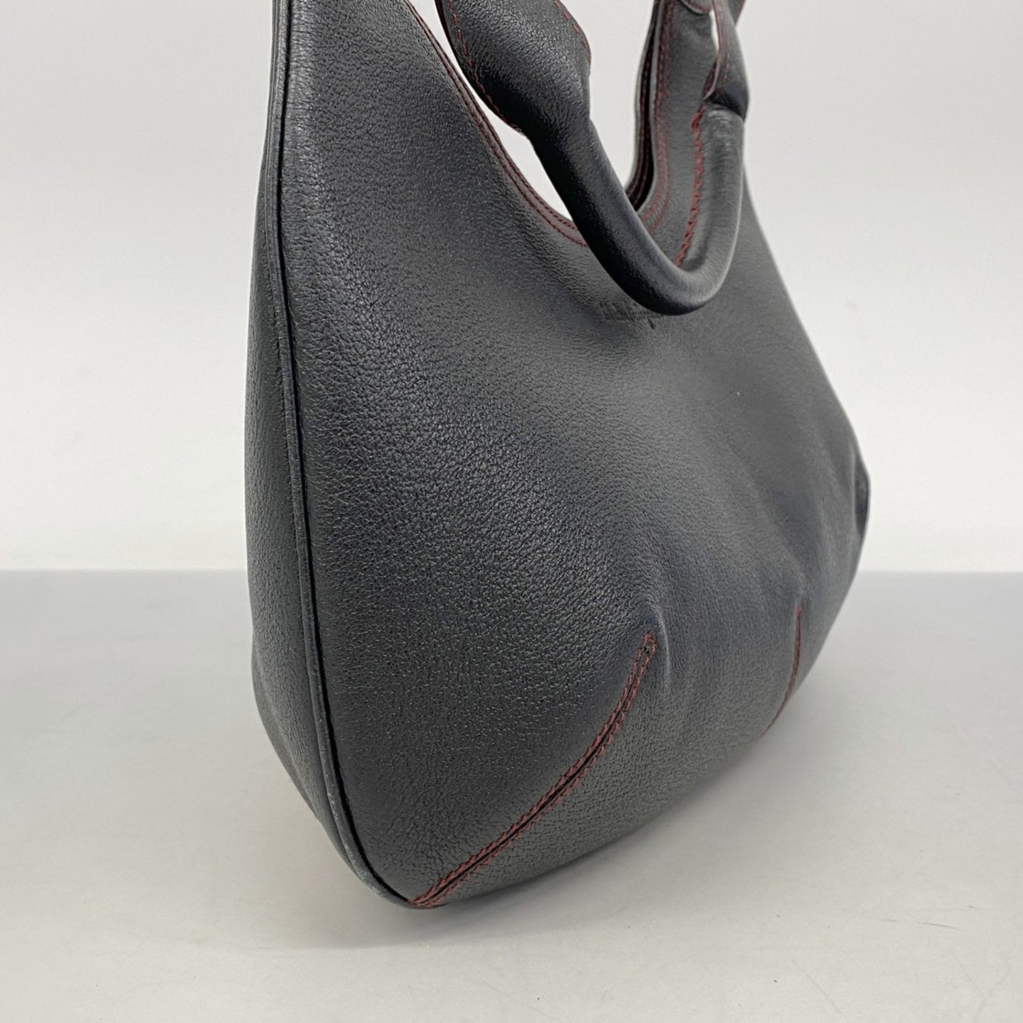 Salvatore Ferragamo Handbag In Black Leather