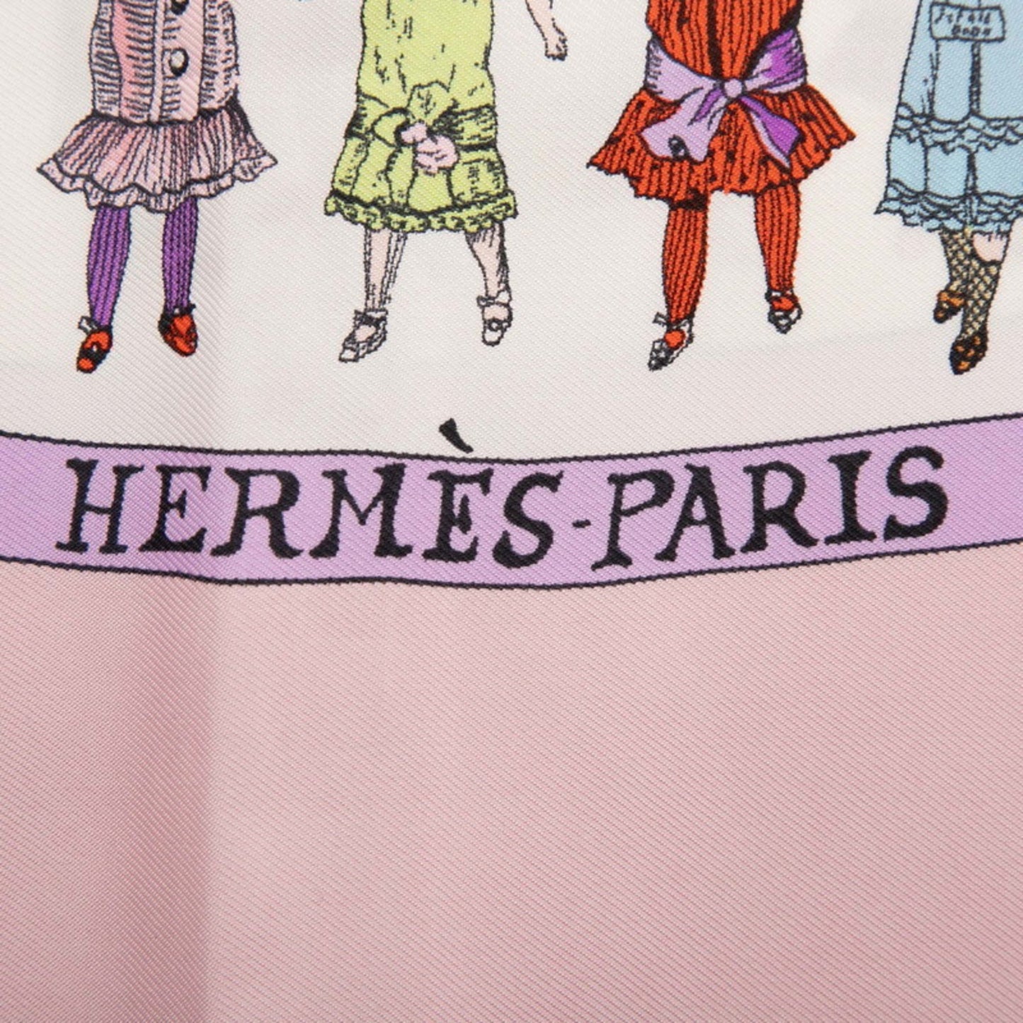Hermes Hello Dolly Doll Scarf/Muffler In Purple