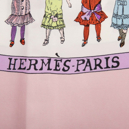 Hermes Hello Dolly Doll Scarf/Muffler In Purple