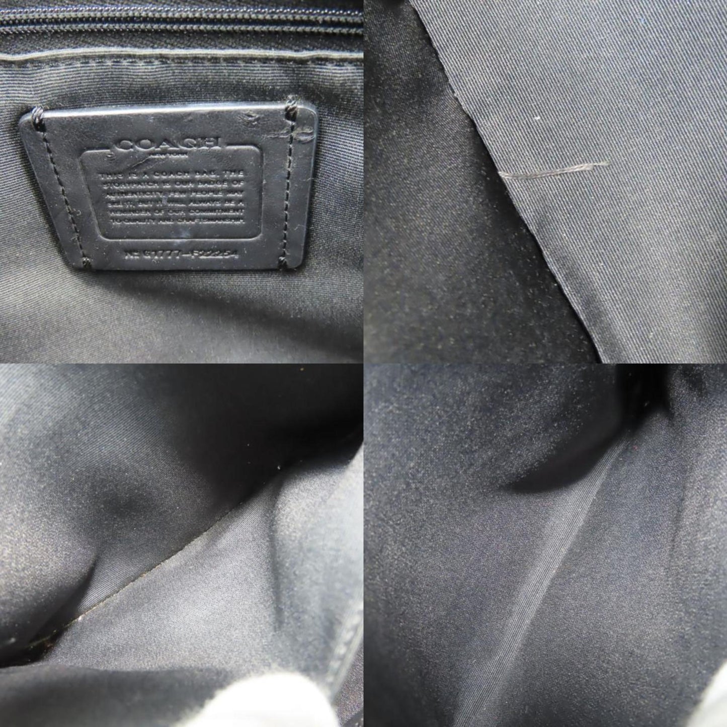 Coach Mini Sierra Satchel Handbag F22254 With Bird Leather Beads And Black Blue Studs