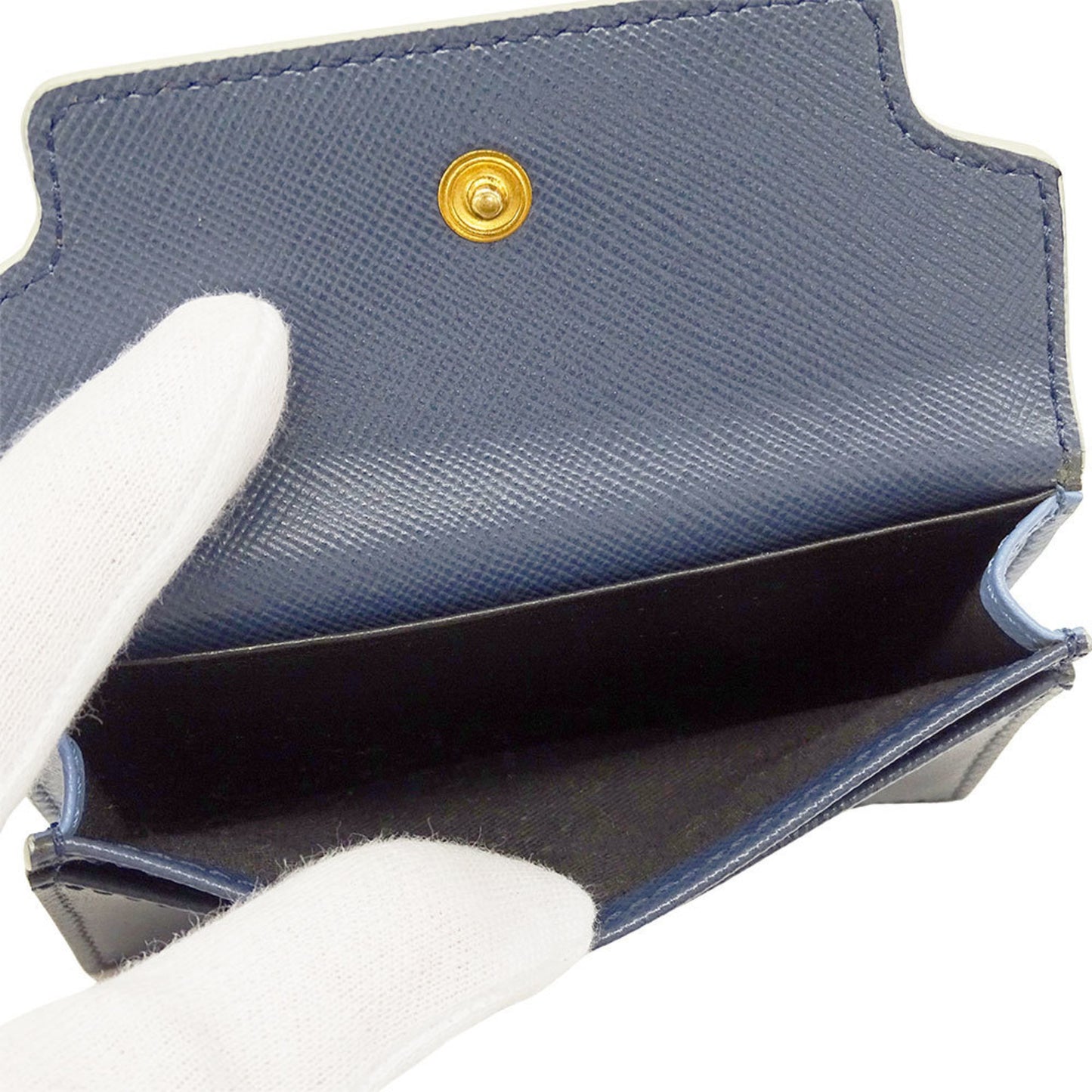 Marni Women'S Leather Business Card Case With Flap