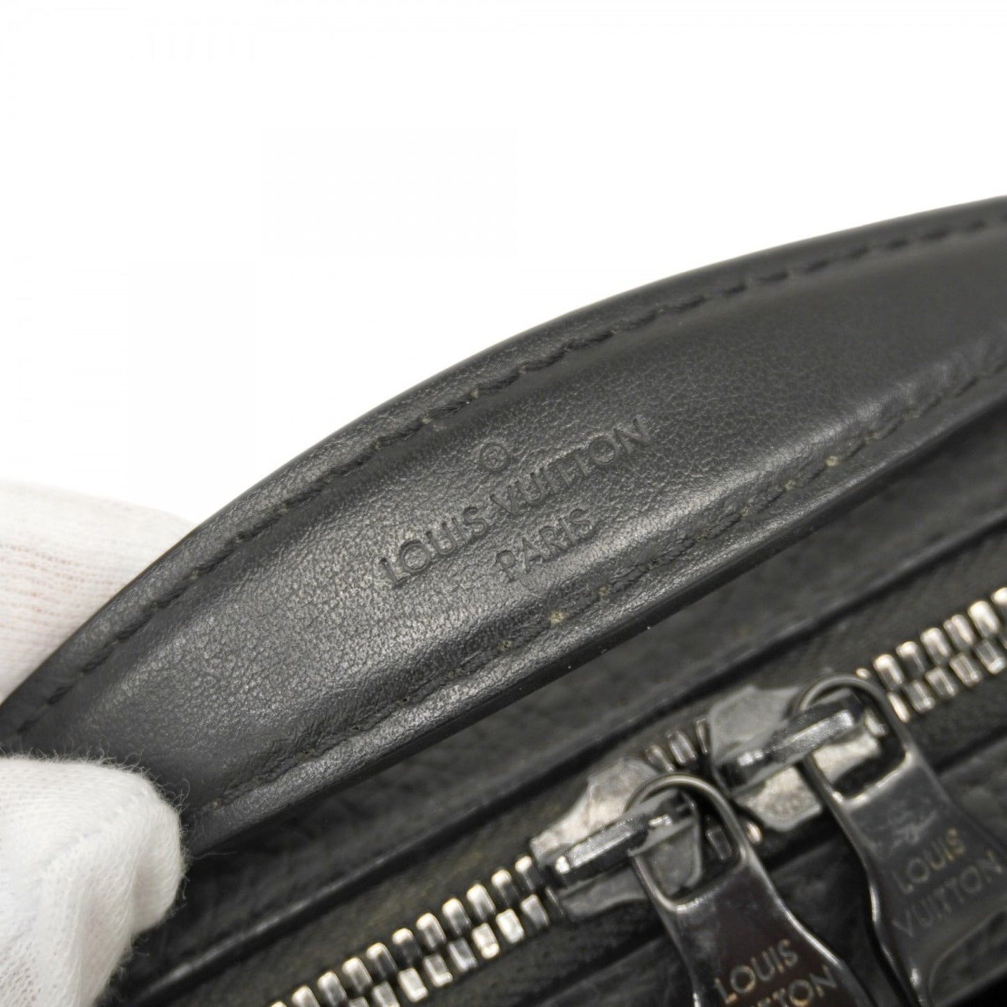 Louis Vuitton Taurillon Soft Handle Trunk M59163 Black 2-Way Bag