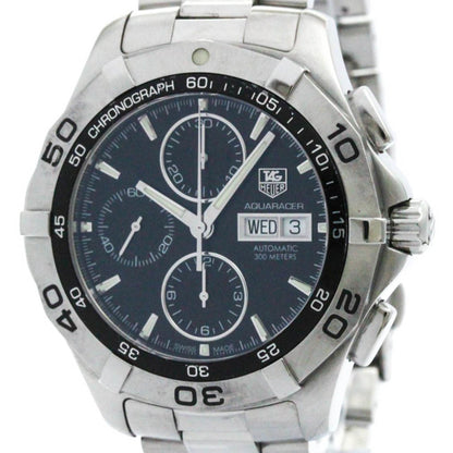 Polished Tag Heuer Aquaracer Chronograph Steel Automatic Watch Caf2010 Bf574137