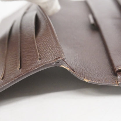 Louis Vuitton Tri-Fold Long Wallet Damier Porte Tresor International Ebene N61215