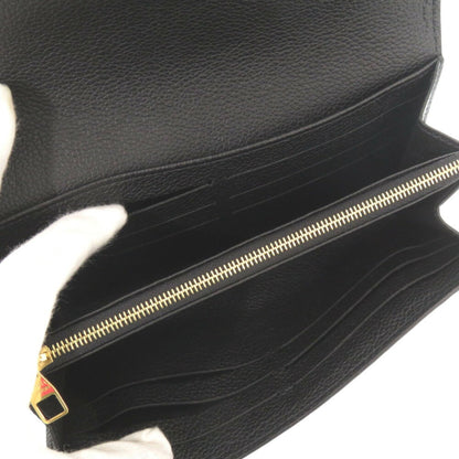 Louis Vuitton Portefeuille Sarah Monogram Empreinte Black M61182 Ic Chip Long Wallet Lv 1742Louis