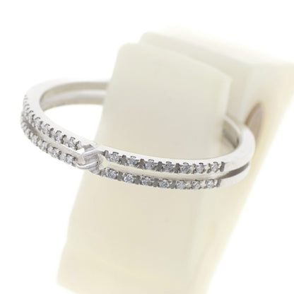 Gucci Infinity Half Diamond Ring 18Kwg #09 A-158549