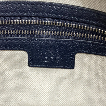 Gucci Gg Supreme Sherry Line Shoulder Bag 702823 Navy