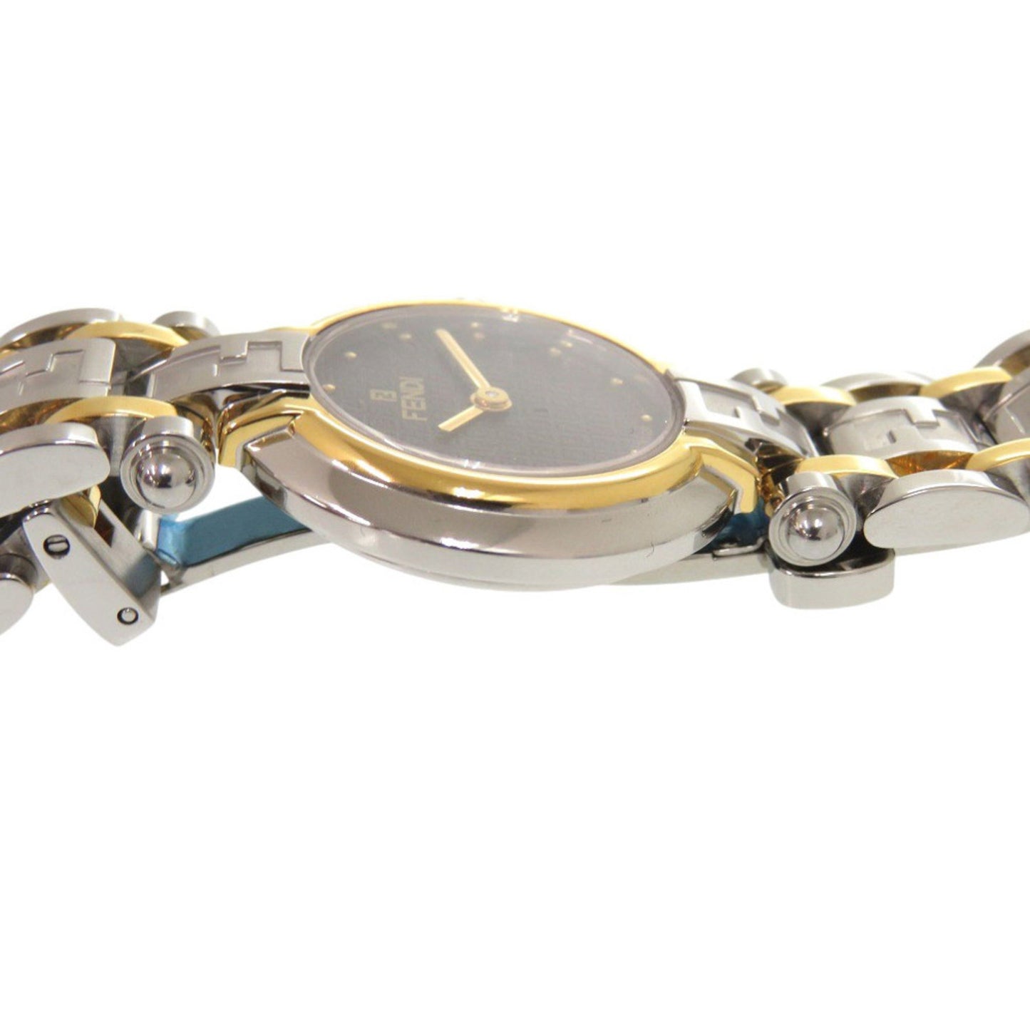 Fendi 760L Stainless Steel Black Gold Silver Quartz Watch