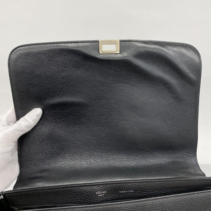 Celine Trapeze Handbag In Suede And Leather