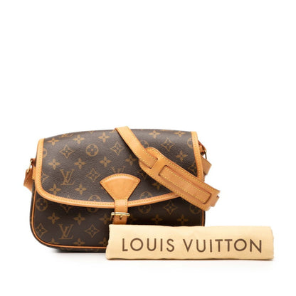 Louis Vuitton Monogram Sologne Shoulder Bag M42250 Brown Leather