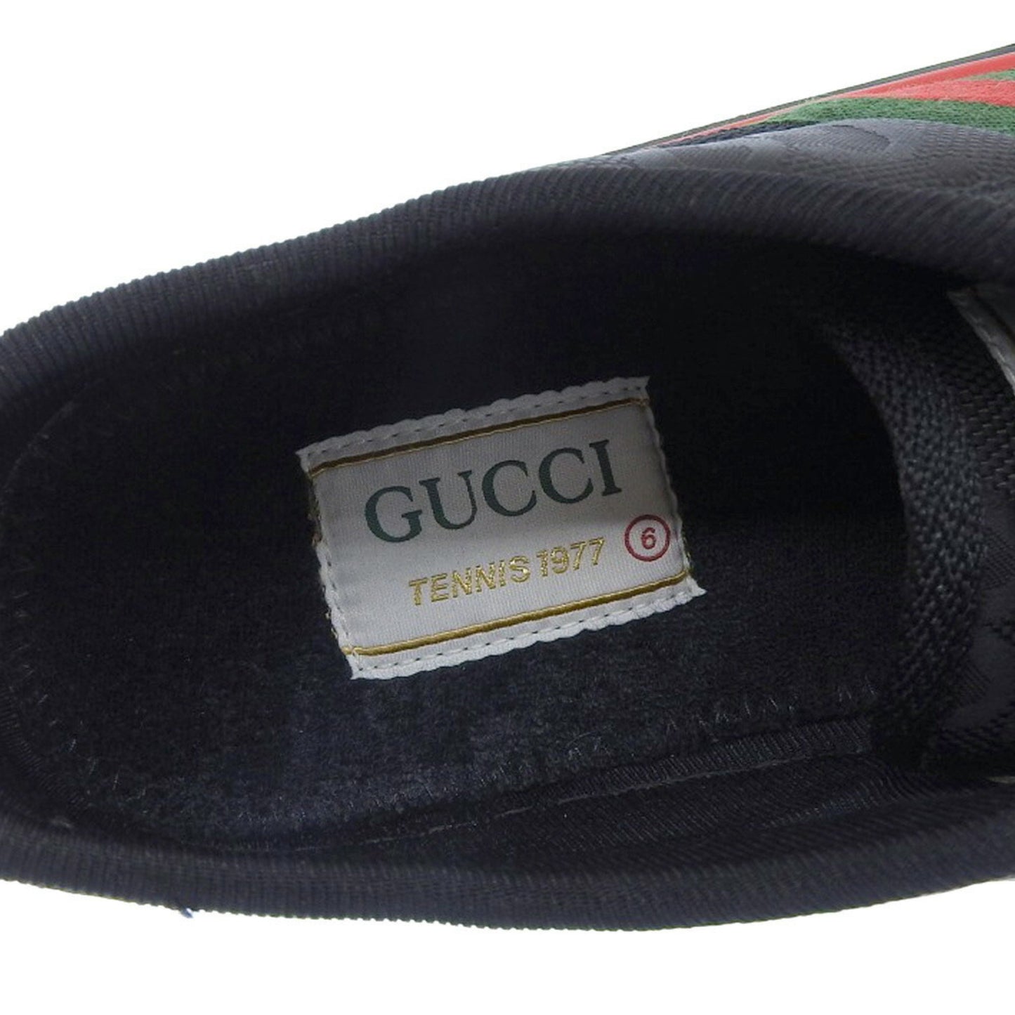 Gucci Shelly Line Gg Canvas Tennis 1977 Off The Grid Shoes Black 6 629242 H9H70 1072