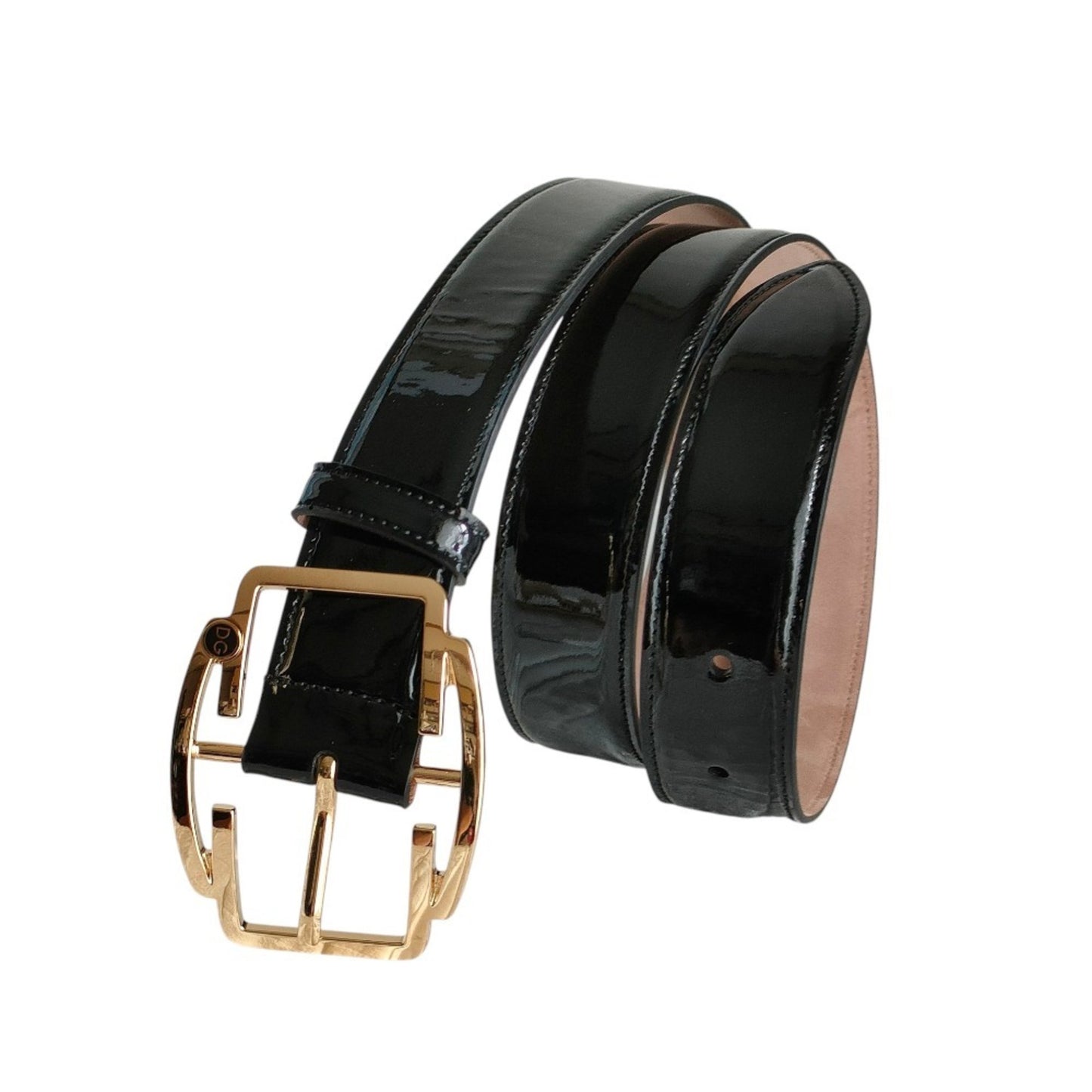 Dolce & Gabbana Women'S Patent Leather Pin Buckle Belt