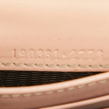 Gucci Gg Crystal Bifold Wallet 190331 Pink Leather