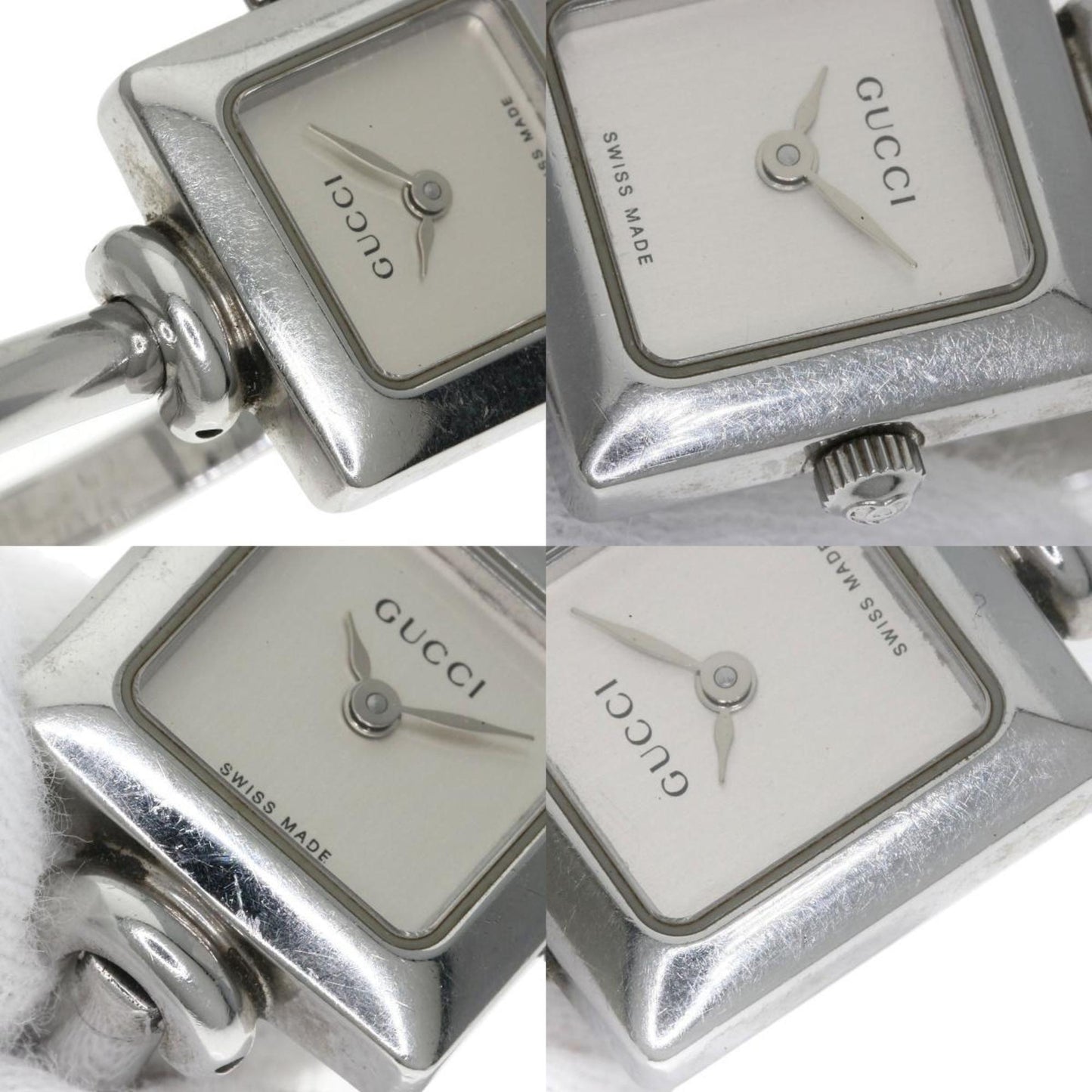 Gucci 1900L Square Face Watch Stainless Steel/Ss