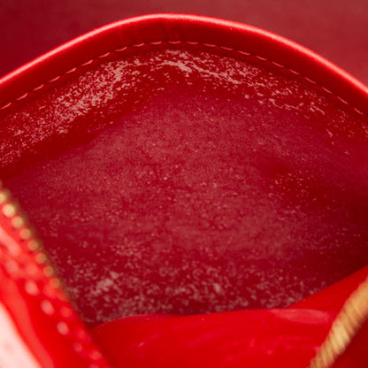 Louis Vuitton Monogram Vernis Sutton Tote/Shoulder Bag M91080 Rouge Red Patent Leather