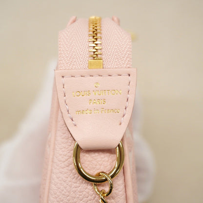 Louis Vuitton Monogram Empreinte Broderie Mini Pochette Accessoires M81140 Pink