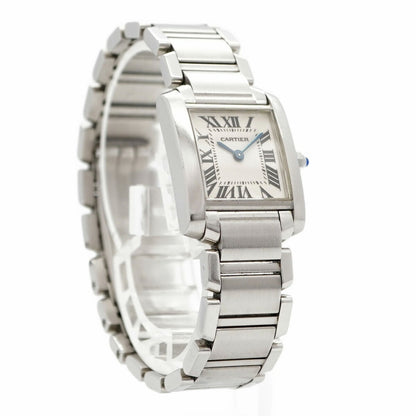 Cartier Tank Franaise Sm W51008Q3 White Dial