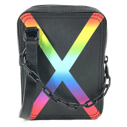 Louis Vuitton M30332 Taiga Rainbow Danube Messenger Pochette Shoulder Bag In Leather