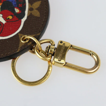 Louis Vuitton Louis Vuitton Portocre Illustre Keychain Mp1949 Monogram Canvas Leather Brown Red