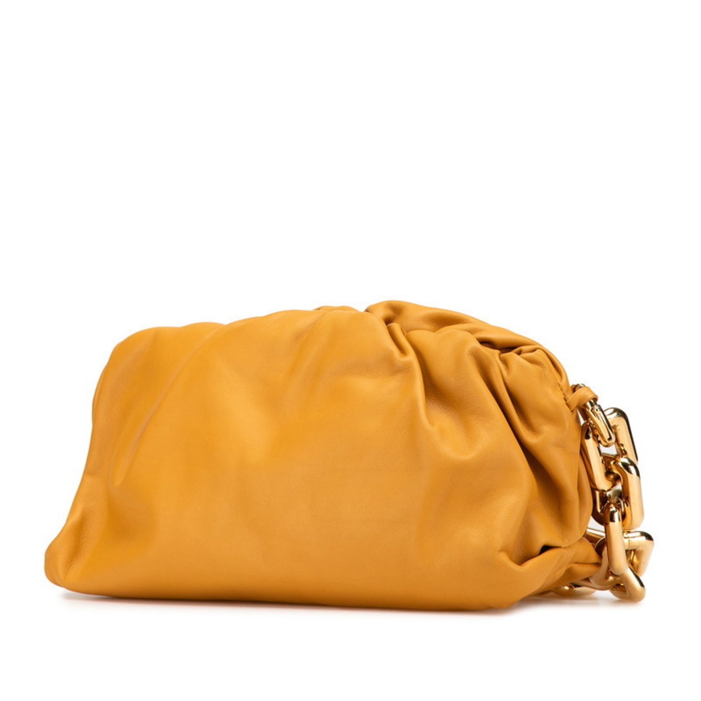 Bottega Veneta The Pouch Chain Shoulder Bag In Camel