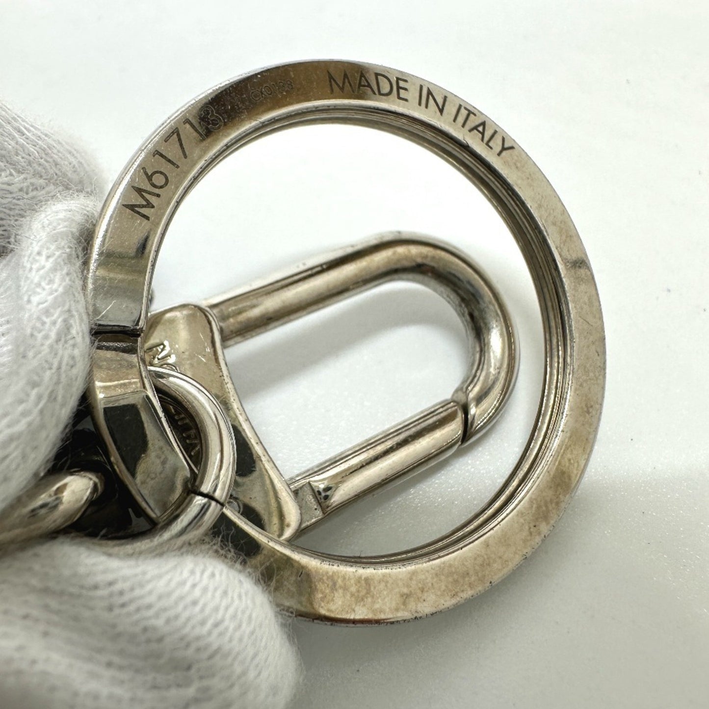 Louis Vuitton M61713 Porte-Cls Knot Lock Bag Charm Keychain In Metal/Leather