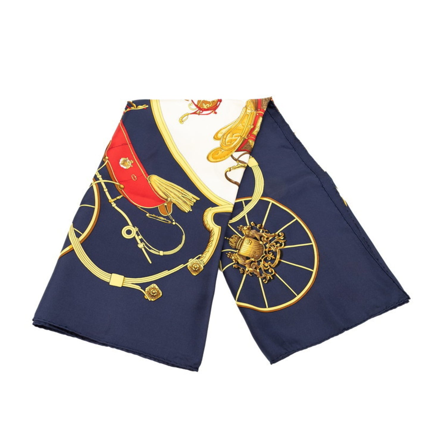 Hermes Herms Carr 90 Springs Scarf/Muffler In Beige