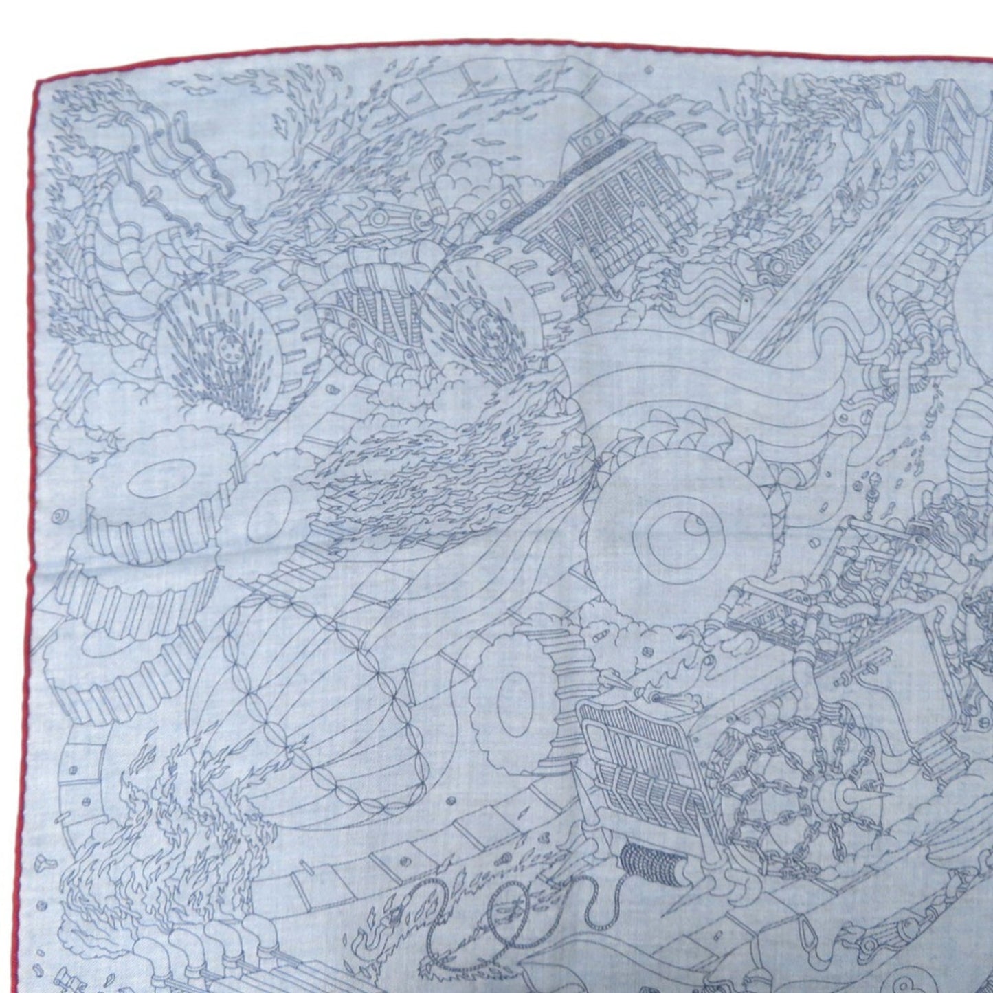 Unused Herms Carr H100 Les As Du Volant Scarf