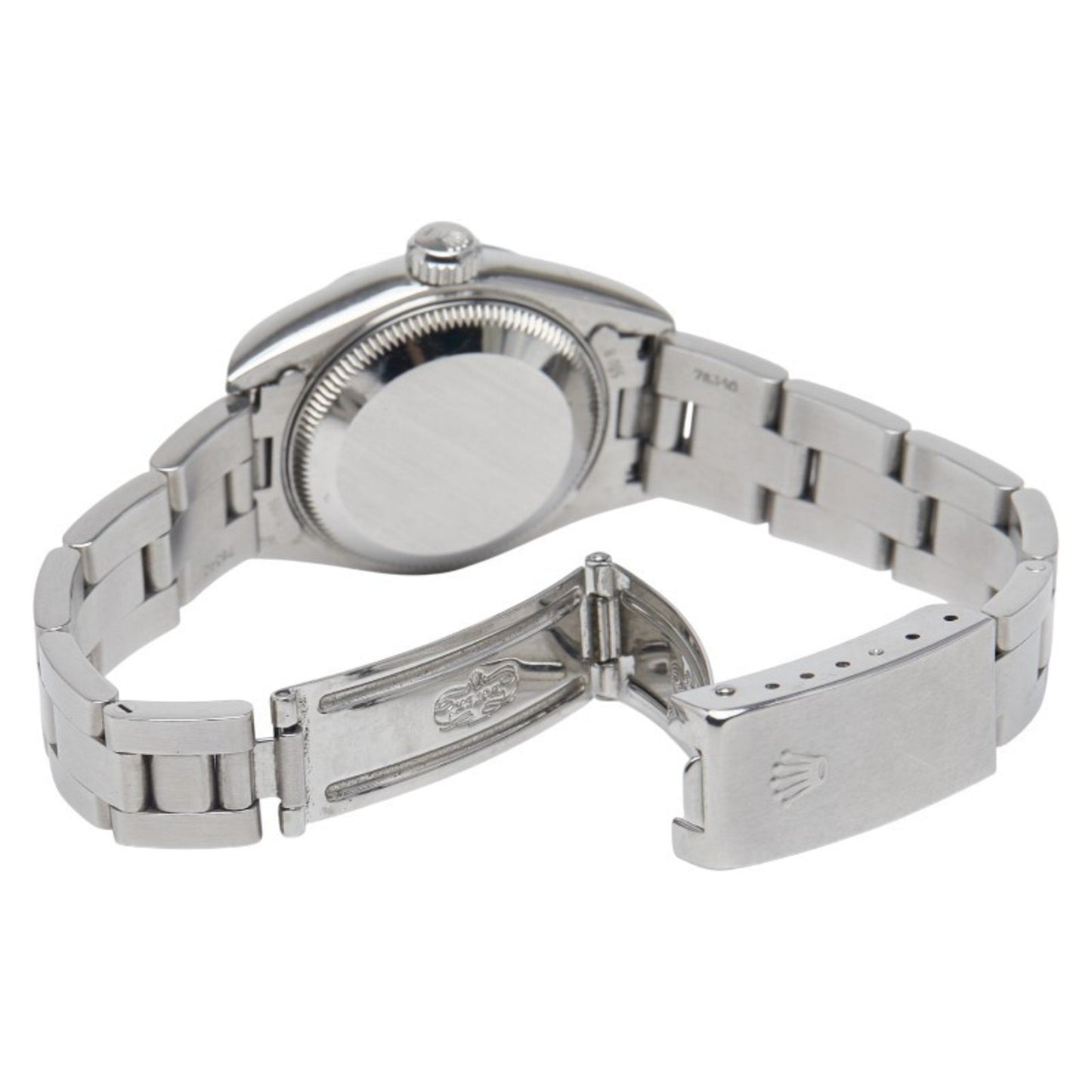 Rolex Oyster Perpetual Watch 69160 Automatic Black Dial Stainless Steel