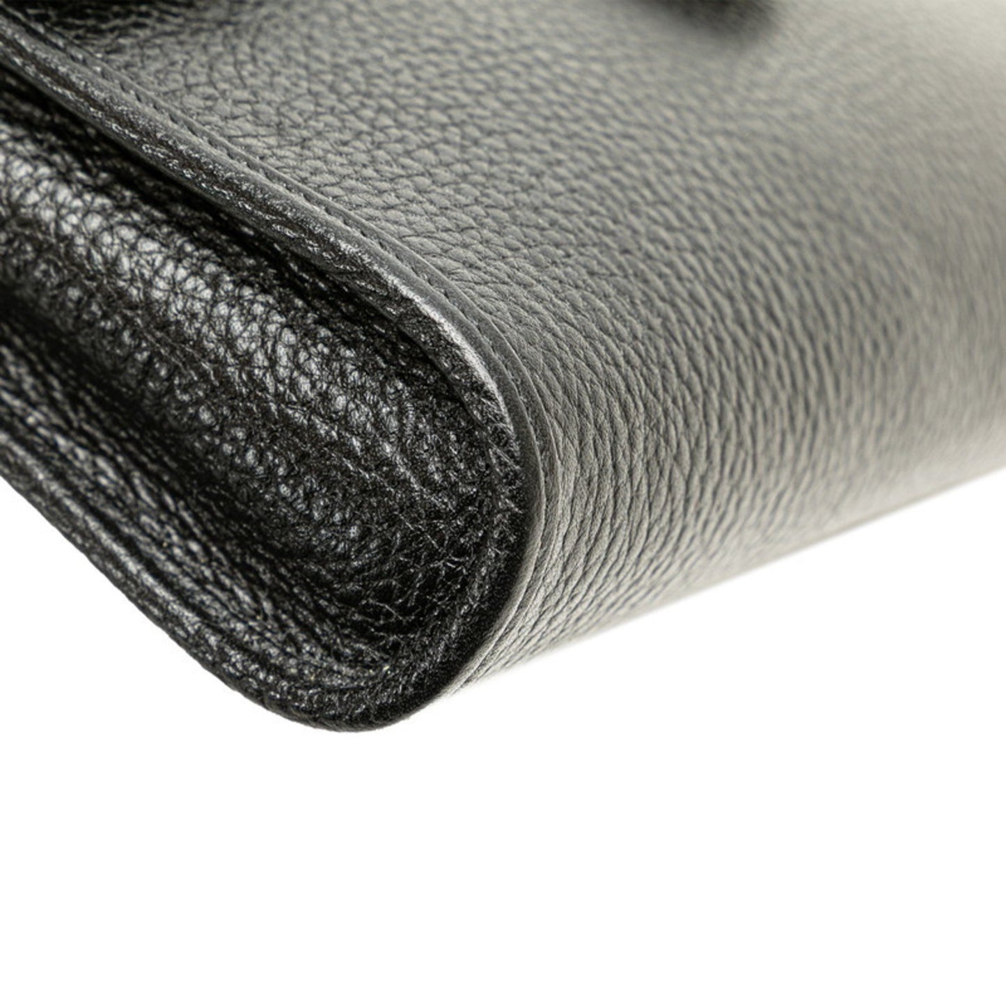 Christian Dior Dior Cd Logo Shoulder Bag In Black Leather