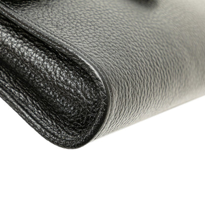 Christian Dior Dior Cd Logo Shoulder Bag In Black Leather