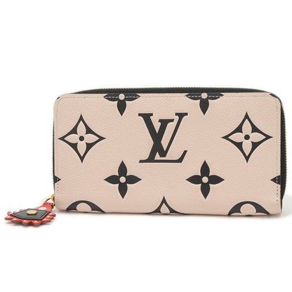 Louis Vuitton Lv Crafty Empreinte Zippy Wallet Long Crme Noir M69727