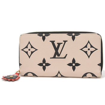 Louis Vuitton Lv Crafty Empreinte Zippy Wallet Long Crme Noir M69727