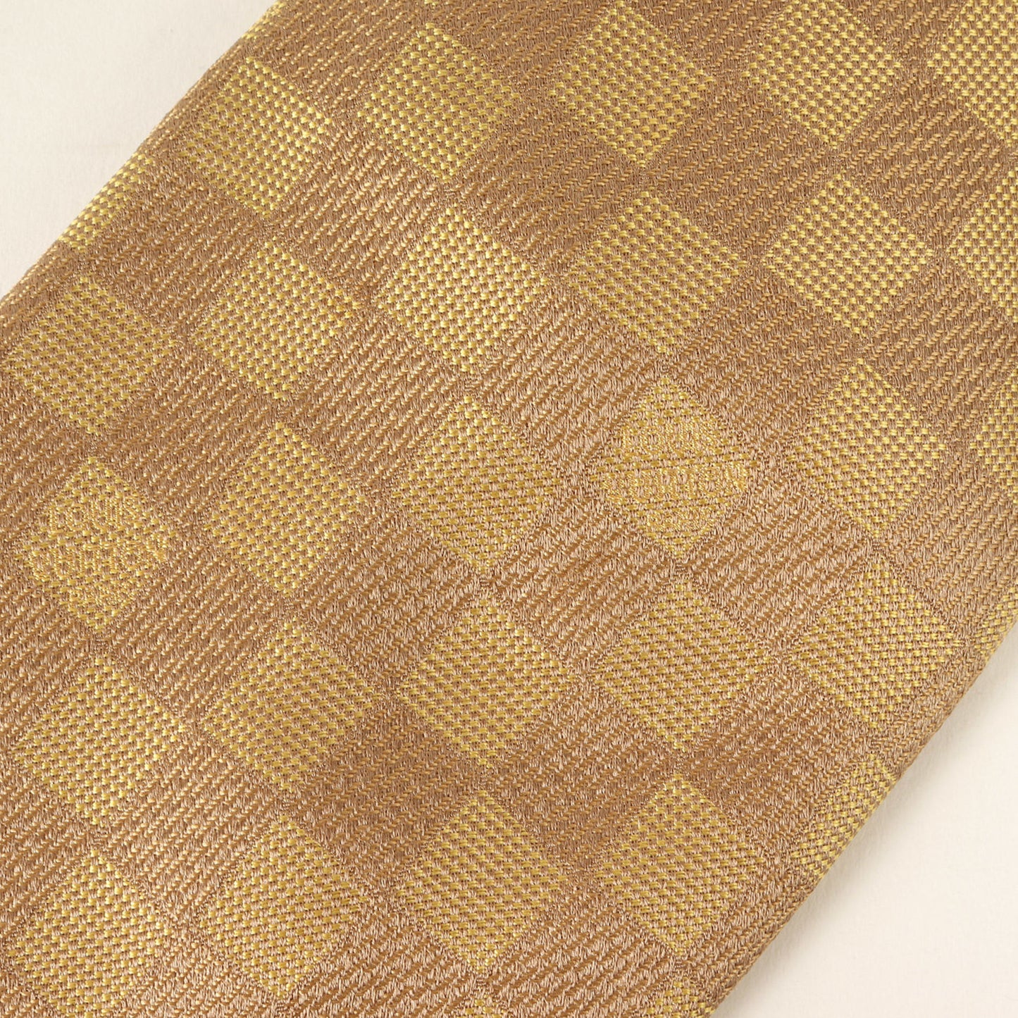 Louis Vuitton Louis Vuitton Damier Silk Cravate Gold Tie