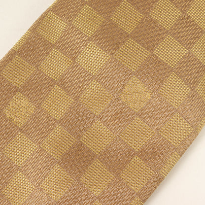Louis Vuitton Louis Vuitton Damier Silk Cravate Gold Tie