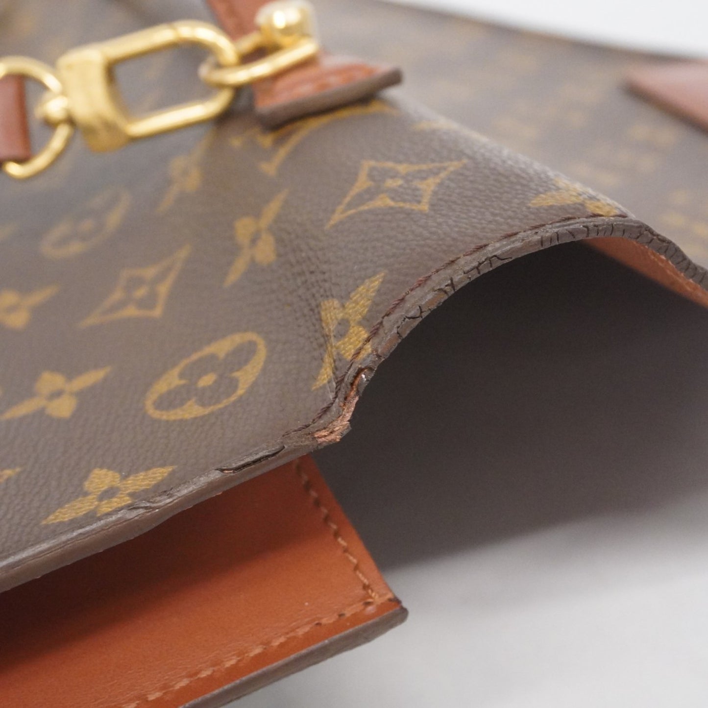 Louis Vuitton Monogram Porte-Document Bandouliere Bag M53338 Brown 2-Way