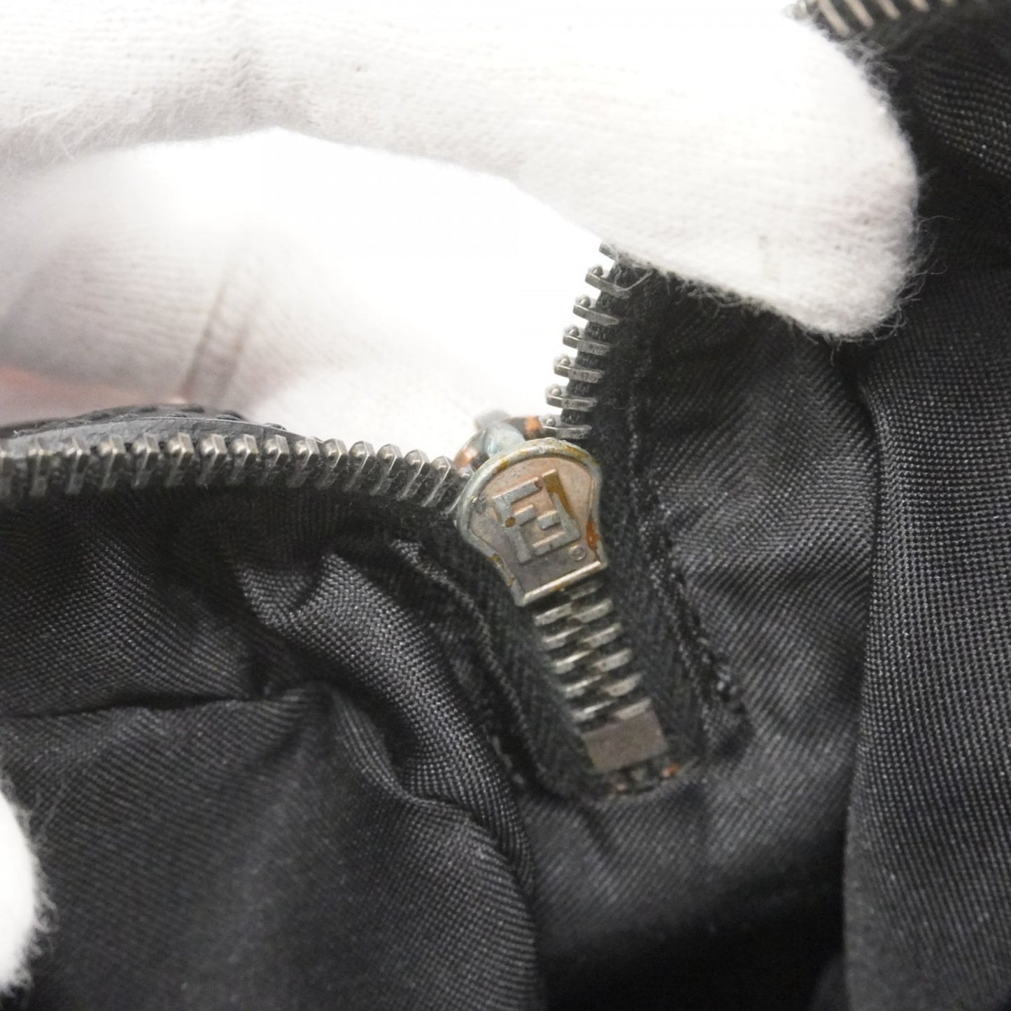 Fendi Zucchino Nylon Canvas Handbag